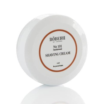 Noberu Shaving Cream Sandalwood 75ml luxurious cream jar.