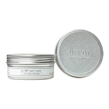 Matt Paste Depot No. 301 - 75ml container with strong hold and natural matte finish for hair styling.
