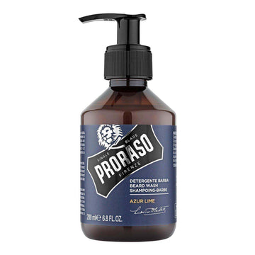 Proraso skjeggsjampo - Lime og mynte flaske med pumpe.