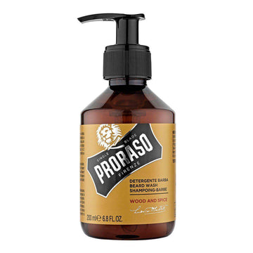 Proraso skjeggsjampo - Tre og krydder, flaske, 230 ml.