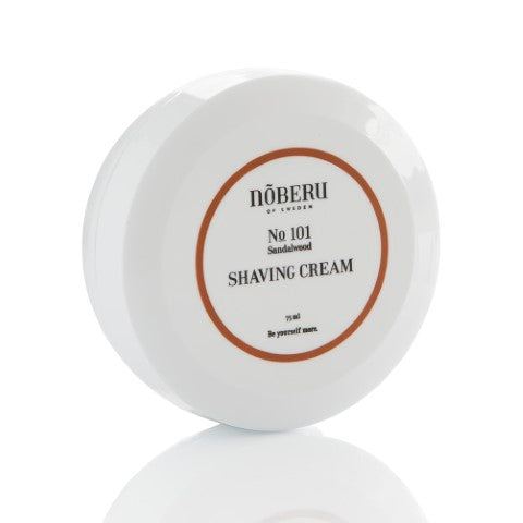 Noberu Shaving Cream Sandalwood 75ml luxurious cream jar.