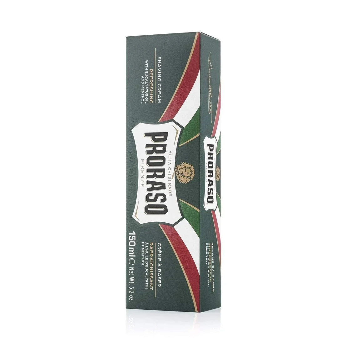 Proraso barberkrem tube med eukalyptus og mentol, 150ml.