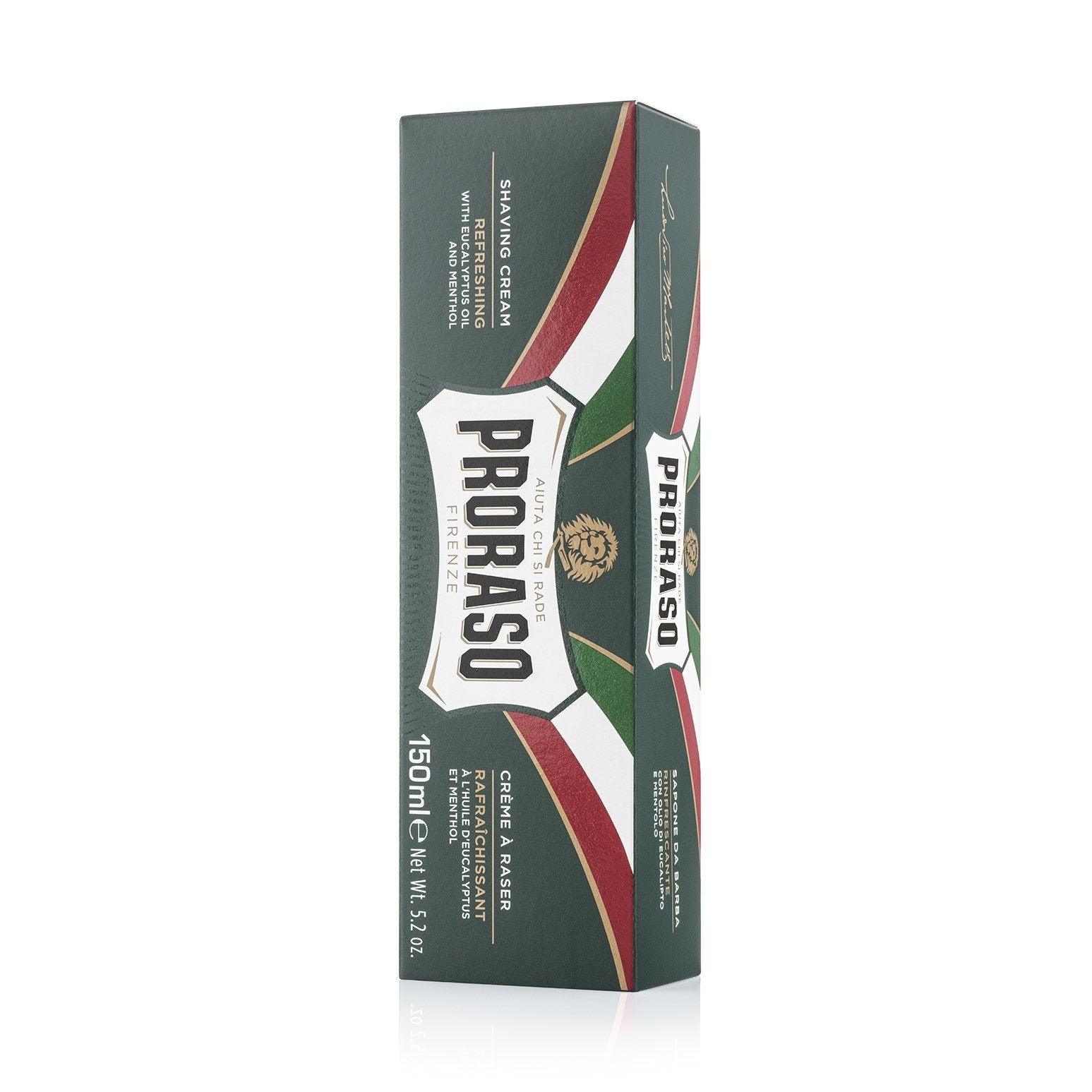 Proraso barberkrem i tube - Eukalyptus og mentol