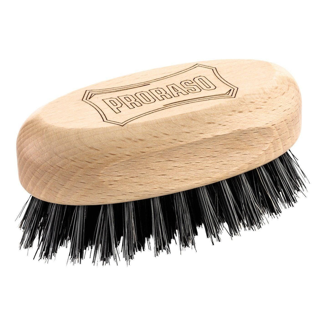 Proraso Old Style beard and mustache brush with boar bristle and nylon mix.