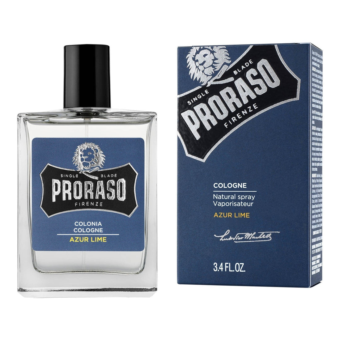 Proraso Single Blade Eau de Cologne - Lime og mynte