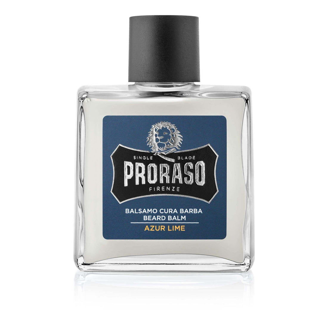 Proraso skjegglotion lime og mynte i stilig glassflaske, 100ml beard lotion, Italy.