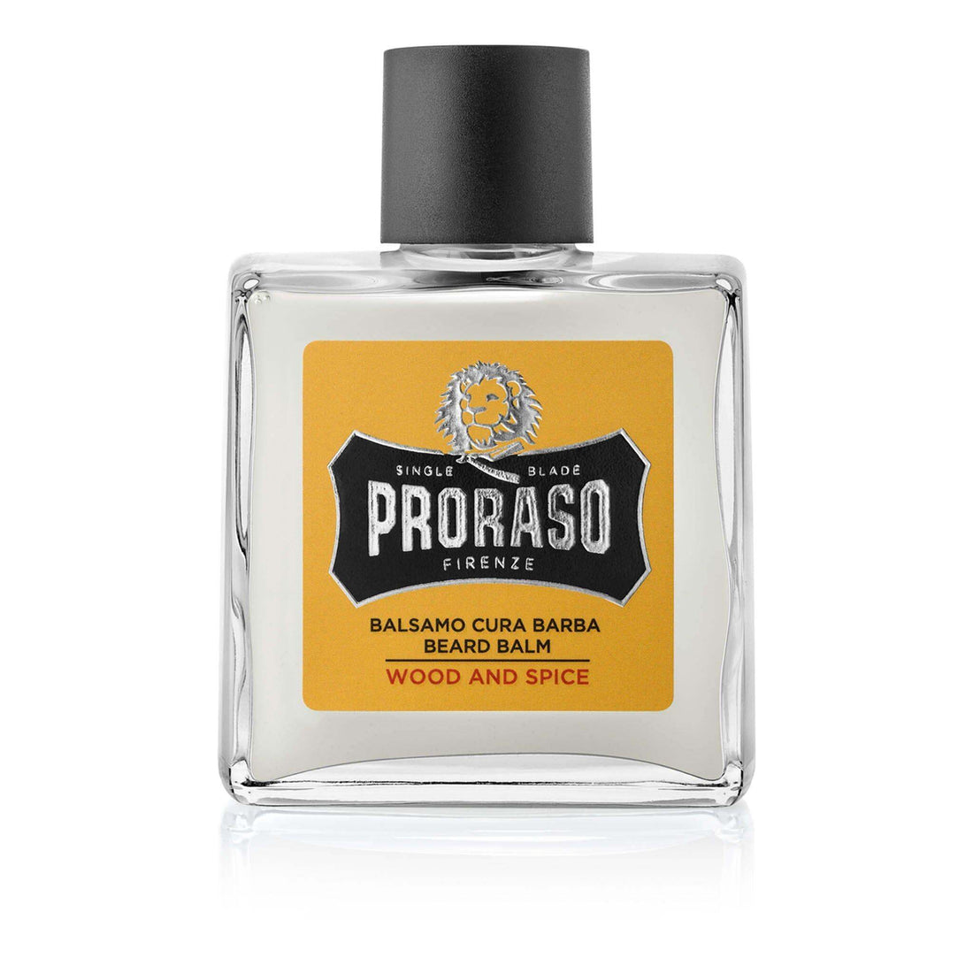 Proraso skjegglotion - Tre og krydder in stylish glass bottle.