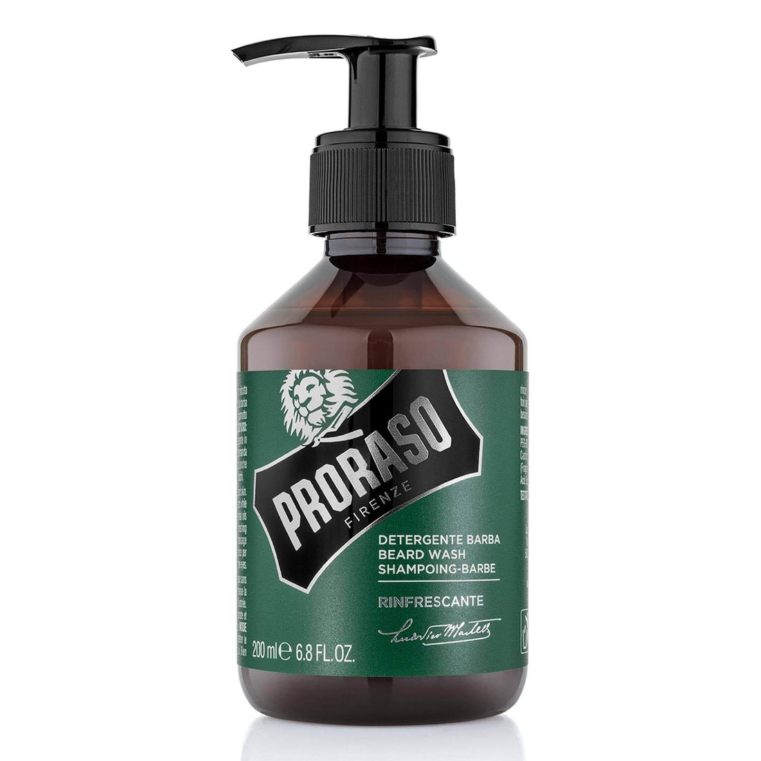 Proraso skjeggsjampo med eukalyptus, rosmarin og bergamott.