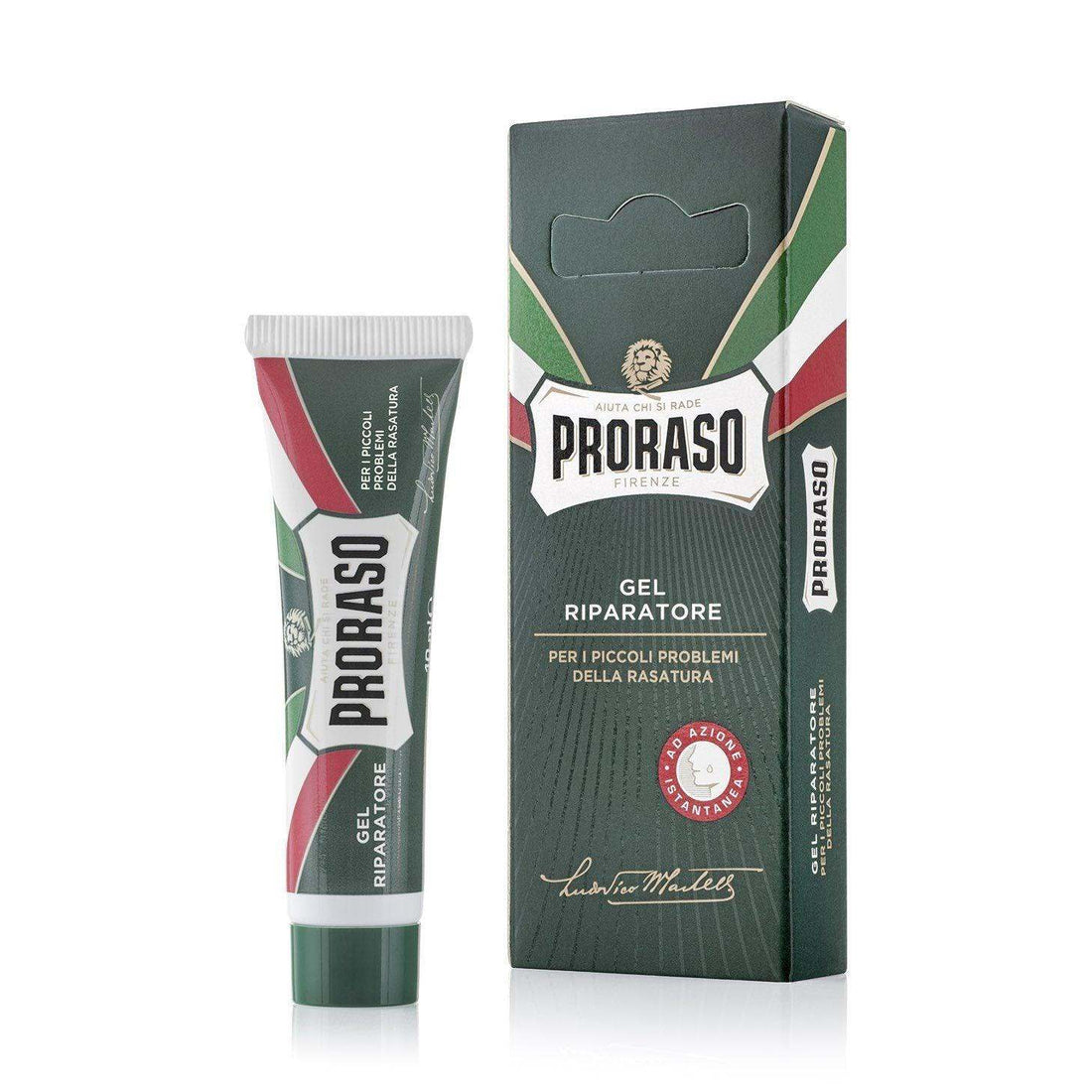 Proraso Styptic Gel for stopping bleeding quickly and effectively.